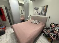 Grajewo ogłoszenia: Używane łóżko do sypialni w kolorze różowym. Posiada... - zdjęcie